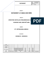 Datasheet LV Cable