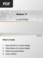 Course Design in ESP