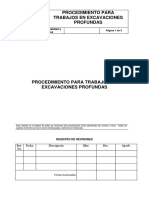 Procedimiento para Excavación Profunda