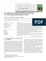 The Application of Phytoremediation Technology in A Soil Contaminated by Pyrite Cinders