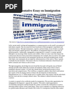 Argumentative Essay On Immigration PDF