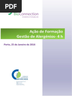  Gestão de Alergénios