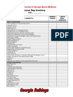 Trauma Bag Checklist