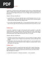 Projectiles Motion Group Task