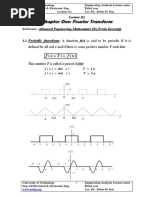 Chapter One: Fourier Transform: Periodic Functions