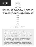 Risty v. Chicago, RI & PR Co., 270 U.S. 378 (1926)