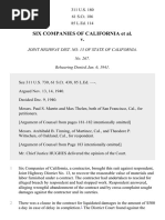 Six Companies of California V, 311 U.S. 180 (1941)