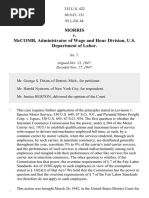 Morris v. McComb, 332 U.S. 422 (1948)