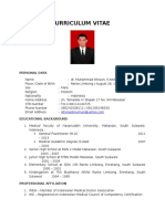 Curriculum Vitae: Personal Data