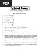 31 Basic Mathematics and Vectors Home Assignment