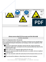 Hazardouas Chemicals Safe Work Instruction