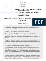 Hinkle v. Wanzer, 58 U.S. 353 (1855)