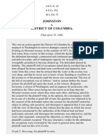 Johnston v. District of Columbia, 118 U.S. 19 (1886)