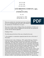 Joseph Schlitz Brewing Co. v. United States, 181 U.S. 584 (1901)