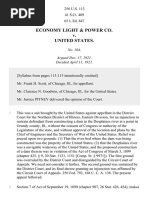 Economy Light & Power Co. v. United States, 256 U.S. 113 (1921)