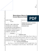 Rosen v. Medlin Dba Affordable Autographs - Statutory Damages PDF