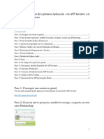 Tutorial para Diseño de La Primera Aplicación Con APP Inventor y El Emulador de Escritorio