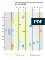 2016 Field 2 Global Immersion Schedule: Program Start