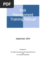 Risk Management For Training Materials PDF