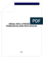 Manual para La Prevención y Promoción Del Buen Trato Escolar