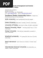 MS Universities