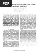 A Modified Newton-Raphson Power Flow Method Considering Wind Power