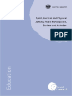 Sport, Exercise and Physical Activity: Public Participation, Barriers and Attitudes