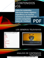 Tipos de Contenidos Televisivos