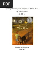 Strategic Teaching Guide For: Because of Winn-Dixie By: Kate Dicamillo BL: 3.0-4.0