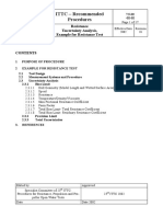 ITTC - Recommended Procedures: Resistance Uncertainty Analysis, Example For Resistance Test