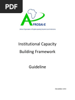 Institutional Capacity Building Framework Guideline