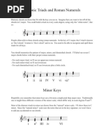 Roman Numerals Diatonic Chords in Major and Minor Keys PDF