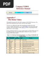 Compaq COBOL Reference Manual: Previous Index