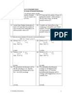 Chapter 8: Probability Distributions 1. Understand and Use The Concept of Binomial Distribution