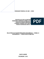 Relatório - Exp1 - Espectrofotometria - Transformações Bioquimicas - Trim2.1