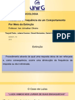 Reduzindo A Frequência de Um Comportamento Por Meio Da Extinção