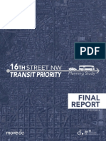 16th Street NW Transit Priority Planning Study, Final Report 2016