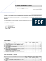 Cuestionario de Ambiente Laboral