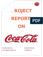 Project Report On Coca Cola