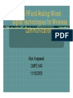 RF and Analog/Mixed - Signal Technologies For Wireless Communications