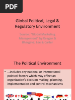 Global Political Legal Regulatory Environment