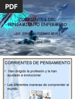 Corrientes Del Pensamiento Enfermero 2015