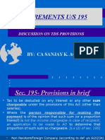 Requirements U/S 195: By: Ca Sanjay K. Agarwal