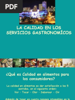 Inocuidad en Servicios Gastronomicos