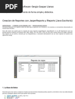 Creacion de Reportes Con JasperReports y Ireports (Java Escritorio) - Software - Sergio Gaspar Llanos