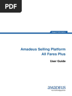 Amadeus Selling Platform All Fares Plus: User Guide