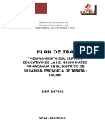 Plan Trabajo Ie Mateo Pumacahua