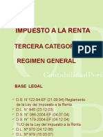 Impuesto A La Renta Tercera Categoria Regimen General