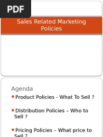 Sales Related Marketing Policies