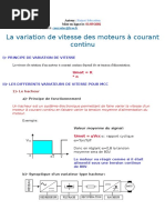 Variateur de Vitesse D - Un Moteur À Courant Continu